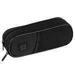Пенал Berlingo Black 2 отд, 220*80*50, полиэстр PM09069