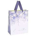 Пакет подарочный MESHU Purple flowers MS_66247 33*42*12см 