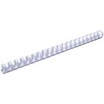 Гребенка 19 мм. д/переплета Lamirel LA-78678 белый 100 шт.