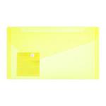 Папка - конверт на кнопке Trend NEON Travel EC211130109 желтая 132*232мм