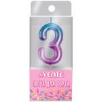 Свеча-цифра deVENTE 9060502 Degrade "3"
