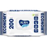 Салфетки Влажные AURA для всей семьи 200шт. клапан 33542