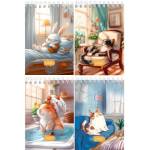 Блокнот А6 40 л. (спираль) П-П Домашний уют-2 Б40-7017