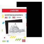 Бумага копировальная 50 л. А4 deVente 2041301 черная