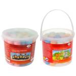 Мел цветной 20 шт. 6 цв. Гамма Мультики круглый д/асфальта ведро 1704194