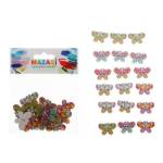 Пуговицы декоративные деревянные Butterfly ассорти М-10022