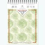 Скетчбук А5 50 л. (спираль) Блок тонир. зеленый 3069