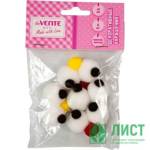 Декоративные украшения deVente 8130203 Глазки и носик 2 шт. красный 2 шт. желтый