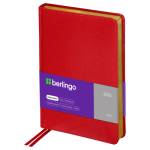 Ежедневник А5 184 л Berlingo xGold DD6_81506 красный, козжам, золотой срез 2026