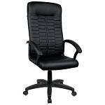 Кресло руководителя Helmi HL-E80 Ornament LTP экокожа черная 344263