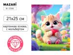 Мозаика алмазная 21х25 Котик М-12369
