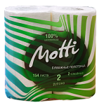 Полотенца бумажные в рулонах Motti 2сл. 17м. белые 2шт. 191724