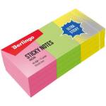 Стикеры 50х40 мм 80л. Berlingo 12 блоков 3 цв.неон 39002