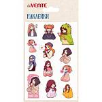 Наклейки мягкие deVENTE 8002452 Sentiment girl многоразовые