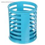 Подставка офисная Calligrata 5117880 метал. кругл. голубая