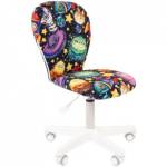 Кресло детское Chairman Kids 105 PL белый ткань велюр 00-07033042