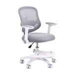 Кресло детское Brabix kids MG-215 с подставкой для ног сетка/ткань серое 533313