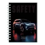 Блокнот-бизнес А6 100 л. (спираль) Авто на черном С0592-133