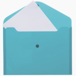 Папка с 13 отд. deVENTE Stripe 30788411 на резинке прозрачная с цветными разделителями