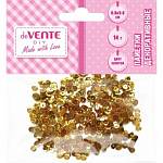 Пайетки декоративные deVente 8001910 Metallic 14 гр. золотой