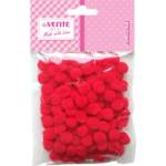 Набор помпонов 120 шт. deVENTE 8000006 8 мм красный