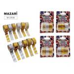 Скотч 15мм*3м 3шт Mazari декоративный M-1351B