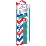 Карандаш ч/гр. Attomex 5032108 HB пластик зеленый с ласт.