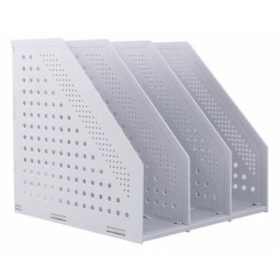 Лоток вертикальный 3 отд. Deli 78995LT-Grey серый 250х256х243