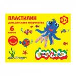 Пластилин  6 цв. Каляка-маляка ПКМ06-П 90 гр. 