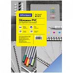 Лист А4 обложечный, OfficeSpace PVC BC7073 200 мкм прозр/синий
