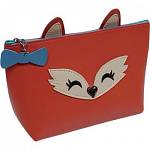 Пенал deVENTE 7026131 Cute Fox искусств. кожа на молнии