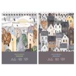 Скетчбук А6 60 л. (спираль) BG Хюгге 120гр СА660гр_58070