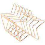 Подставка 6 секц. для бумаг и писем MESHU Rose Gold.Stars метал. MS_39431 роз.золото