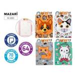 Блокнот 16х24см 64 л. (спираль) 4 дизайна линия М-3263