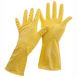 Перчатки резиновые с напылением сверхпрочные OfficeClean L 257666 ЧЗ
