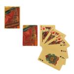 Карты игральные 54 шт. пласт. золотые Россия 538-202