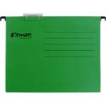 Подвесная папка Комус Foolscap зеленая, до 200л 162438 25шт/уп