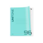 Тетрадь 96 л. (клетка) БиДжи UniTone Neon пластик. обложка, неон голубой Т5ск96_пл 06455