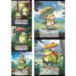 Тетрадь 12 л. (клетка) П-П Лягушки в стиле аниме 12-7131