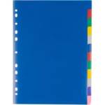 Разделитель А4 12 л. без индексации цвет. пластик Attache 347861