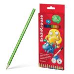 Карандаши цв. 12 цв. акварельные EK Jolly Friends с кистью 61795 