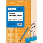 Бумага миллим. А4 16 л. OfficeSpace 16БмА4 оранж. 13546