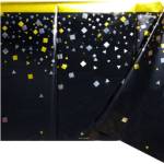Скатерть фольг. Конфетти черн. 1,3х1,8 м 1502-5505