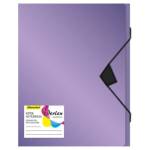 Папка на резинке А4 Silwerhof Perlen 255121-73 сиреневый металлик 1481544
