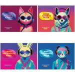 Нотная тетрадь 16 л. А4 BG Musical animals гориз.ТН4ск16 12432