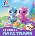 Пластилин 12 цв. Луч Фантазия восковой пастельный 180 гр. 35С 2290-08