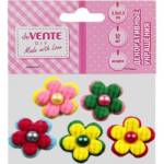 Декоративные украшения deVENTE 8130121 Цветы с жемчужиной 15 шт