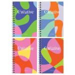 Записная книжка А6 80 л. (спираль) БиДжи Mono.Creative Зк6гр80 12797