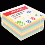 Блок для записей 9х9х5 цветной deVENTE 2012201 цветной 80 г/м 5 цв. пастель в подставке