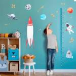 Ростомер - наклейка интерьерная 8002298 deVENTE Космонавт 50х70 см